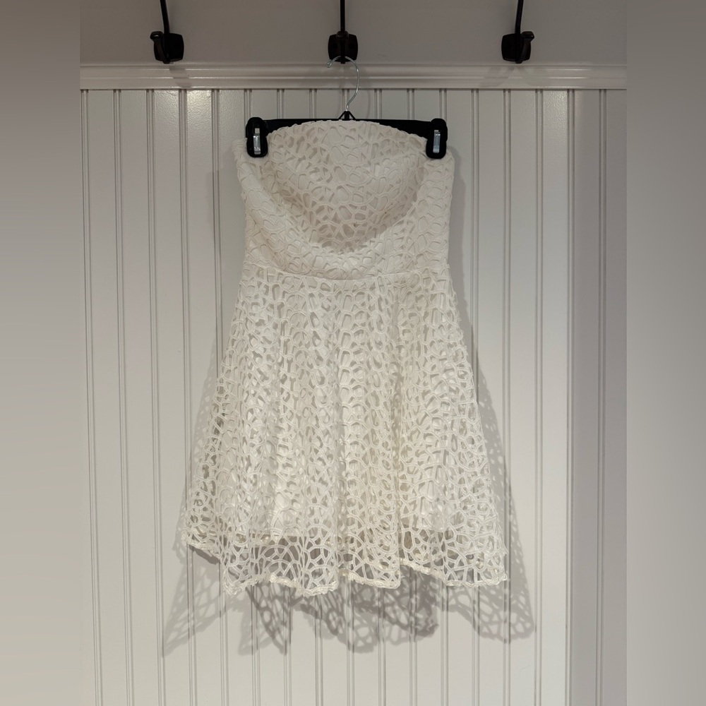 KEEPSAKE the Label White Strapless A-Line Dress